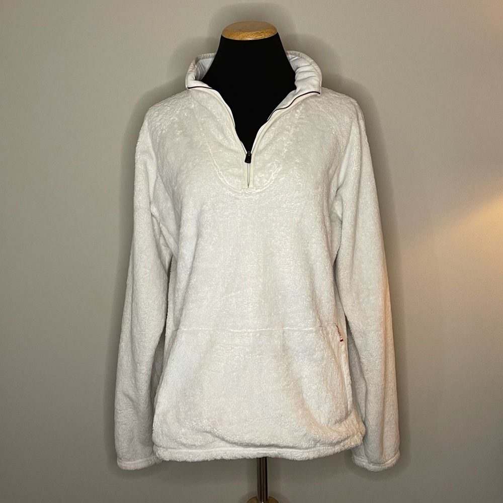 Fluffy White The North Face Pullover Sweater